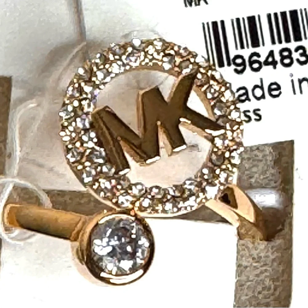 Michael Kors,NIB,tag attached,MK Logo surrounded with sparkling pave,Crystals❤️
